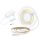 Solight LED COB pásik, sada s adaptérom, vypínač, 5m, 8W/m, 800lm/m, neutrálna biela