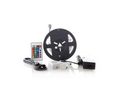 Solight LED svetelný pás, RGB, 3m, sada s 12V adaptérom a DO, 7,2W/m, IP20