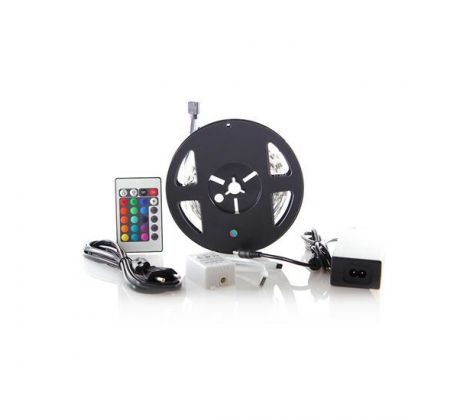 Solight LED svetelný pás, RGB, 3m, sada s 12V adaptérom a DO, 7,2W/m, IP20