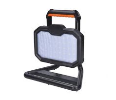 Solight LED reflektor, 20W, prenosný, nabijací, 2000lm, oranžovo-čierny