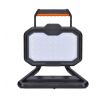 Solight LED reflektor, 20W, prenosný, nabijací, 2000lm, oranžovo-čierny