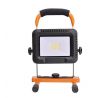 Solight LED reflektor, 20W, prenosný, nabijací, 1600lm, oranžovo-čierny