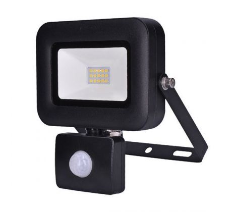 Solight LED reflektor PRO so senzorom, 10W, 920lm, 5000K, IP44