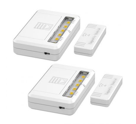 Solight LED svetielka do skriní, komôd a zásuviek, 40lm, 2x AAA, 2ks v balení