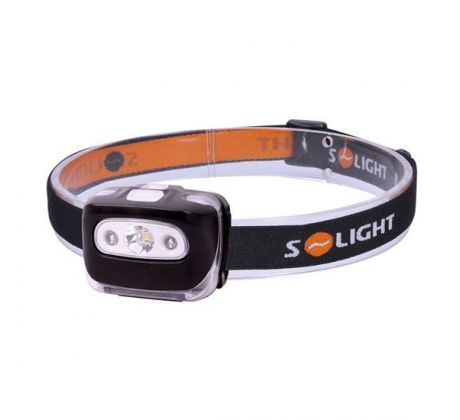 Solight LED čelové svietidlo, 3W + červené svetlo, 3x AAA