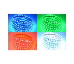 Farebný RGB LED pás 230V 1m 10W/m MD 5050 60LED/m IP65