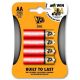 JCB zinko-chloridová batéria R06, blister 4 ks