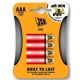 JCB zinko-chloridová batéria R03, blister 4 ks