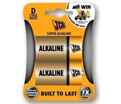 JCB SUPER alkalická batéria LR20, blister 2 ks