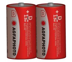 AgfaPhoto zinková batéria R20/D, shrink 2ks