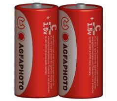 AgfaPhoto zinková batéria R14/C, shrink 2ks