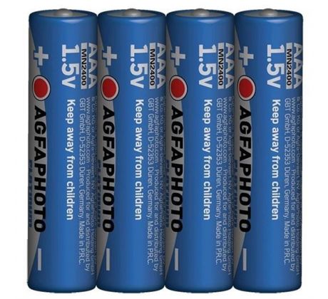 AgfaPhoto Power alkalická batéria LR03/AAA, shrink 4ks