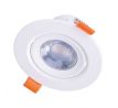 Solight LED podhľadové svietidlo bodové, 9W, 720lm, 4000K, okrúhle, biele