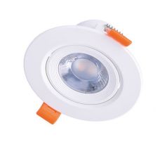 Solight LED podhľadové svietidlo bodové, 9W, 720lm, 4000K, okrúhle, biele
