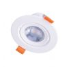 Solight LED podhľadové svietidlo bodové, 5W, 400lm, 3000K, okrúhle,  biele