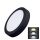Solight LED mini panel CCT, prisazený, 18W, 1530lm, 3000K, 4000K, 6000K, okrúhly, čierna farba
