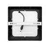 Solight LED mini panel CCT, prisazený, 12W, 900lm, 3000K, 4000K, 6000K, štvorcový, čierna farba
