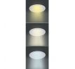 Solight LED mini panel CCT, podhľadový, 24W, 1800lm, 3000K, 4000K, 6000K, okrúhly