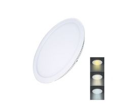 Solight LED mini panel CCT, podhľadový, 12W, 900lm, 3000K, 4000K, 6000K, okrúhly