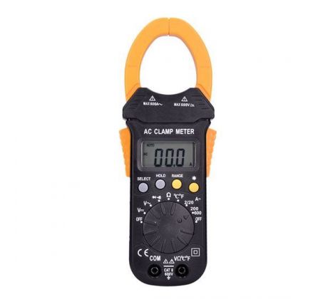 Solight kliešťový multimeter, max. AC 600V/600A, max. DC 600V, test diódy, bzučiak, odpor, teplota