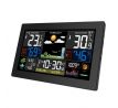 Solight meteostanica, XL farebný LCD, teplota, vlhkosť, tlak, RCC, čierna