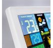 Solight meteostanica, extra veľký farebný LCD, teplota, vlhkosť, tlak, RCC, USB nabíjanie, biela