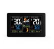 Solight meteostanica, extra veľký farebný LCD, teplota, vlhkosť, tlak, RCC, USb nabíjanie, čierna