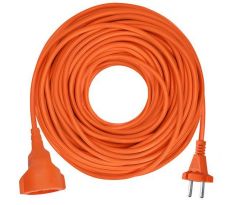 Solight 1z pohyblivý prívod - spojka, 30m, 2 x 1,5mm2, oranžová