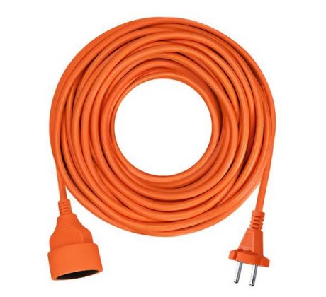 Solight 1z pohyblivý prívod - spojka, 10m, 2 x 1,5mm2, oranžová