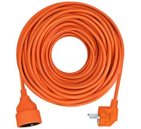 Solight predlžovací prívod - spojka, 1 zásuvka, 10m, 3 x 1mm2, oranžová