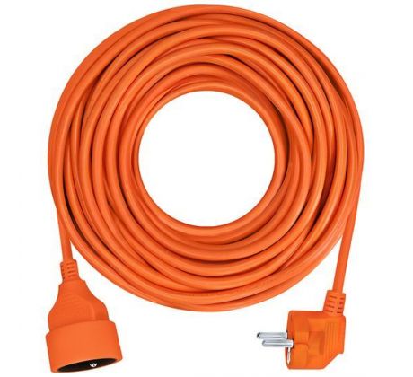 Solight predlžovací prívod - spojka, 1 zásuvka, 7m, 3 x 1mm2, oranžová