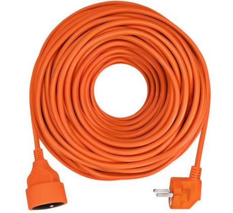 Solight predlžovací prívod - spojka, 1 zásuvka, 40 m, 3 x 1,5mm2, oranžová