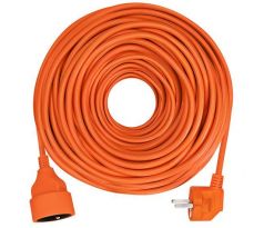 Solight predlžovací prívod - spojka, 1 zásuvka, 25m, 3 x 1,5mm2, oranžová