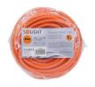 Solight predlžovací prívod - spojka, 1 zásuvka, 25m, 3 x 1,5mm2, oranžová