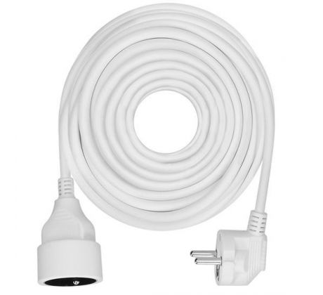 Solight predlžovací prívod - spojka, 1 zásuvka, 10m, 3 x 1,5mm2, biela