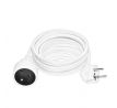 Solight predlžovací prívod - spojka, 1 zásuvka, 10m, 3 x 1,5mm2, biela