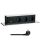 Solight 3z + USB A+C výsuvný blok zásuviek, 2m, nerez oceľ