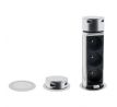 Solight USB výsuvný blok zásuviek, 3 zásuvky, plast, dĺžka 1,5m, 3 x 1mm2, strieborný