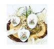 PESACH sklenené veľkonočné vajíčko a srdce - s dekorom medvedík 3ks, 10 cm a 7 cm