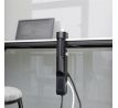 Solight 3z + USB A+C prenosné stolné zásuvky, 2m, čierna, USB rýchlonabíjačka 20W PD