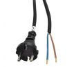 Solight flexo šnúra, 10m, 2 x 1.5mm2, gumová H05RR-F2, čierna