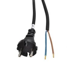 Solight flexo šnúra, 10m, 2 x 1.5mm2, gumová H05RR-F2, čierna
