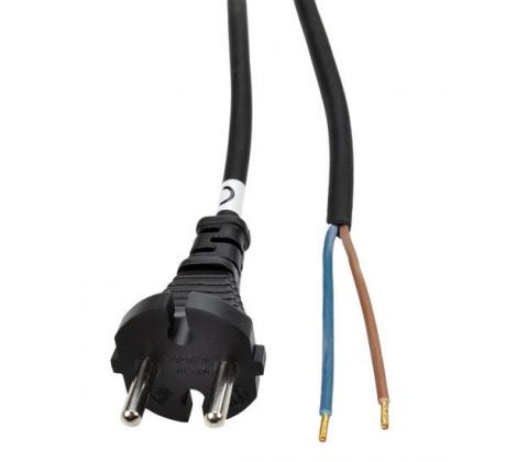 Solight flexo šnúra, 10m, 2 x 1.5mm2, gumová H05RR-F2, čierna