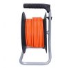 Solight predlžovací prívod na bubne, 4 zásuvky, 20m, oranžový kábel, 3x 1,5mm2