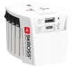SKROSS cestovný adaptér MUV USB, USB A+C, univerzálny pre 150 krajín