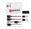 SKROSS cestovný adaptér MUV USB, USB A+C, univerzálny pre 150 krajín
