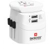 SKROSS cestovný adaptér PRO Light USB World, UK+USA+Austrália/Čína, 2x USB-A, vr. adaptéra ostatných vidlíc