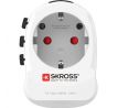 SKROSS cestovný adaptér PRO Light USB World, UK+USA+Austrália/Čína, 2x USB-A, vr. adaptéra ostatných vidlíc