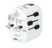 SKROSS cestovný adaptér PRO Light USB World, UK+USA+Austrália/Čína, 2x USB-A, vr. adaptéra ostatných vidlíc
