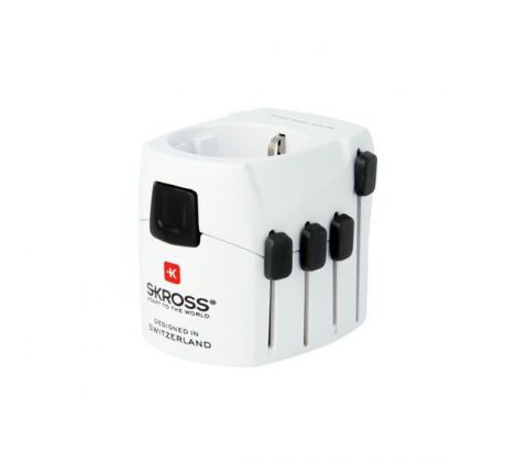 SKROSS cestovný adaptér PRO, 6.3A max., uzemnený, univerzálny pre celý svet